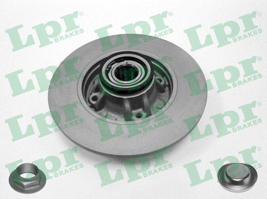 LPR P1011PRCA Rear brake disc, non-ventilated P1011PRCA