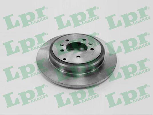 LPR P1181P Rear brake disc, non-ventilated P1181P