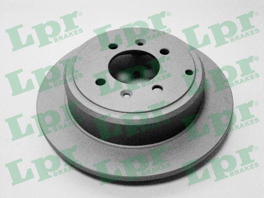 LPR P1191PR Rear brake disc, non-ventilated P1191PR