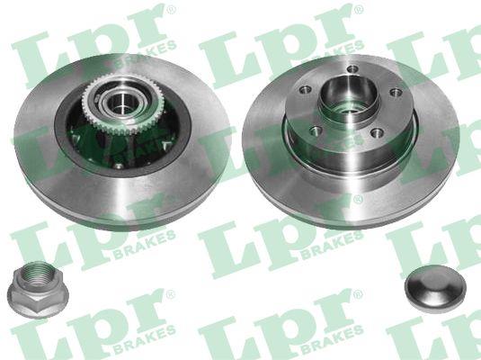 LPR R1020PCA Rear brake disc, non-ventilated R1020PCA