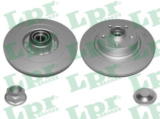 LPR R1022PRCA Rear brake disc, non-ventilated R1022PRCA