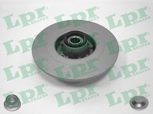 LPR R1030PRCA Rear brake disc, non-ventilated R1030PRCA