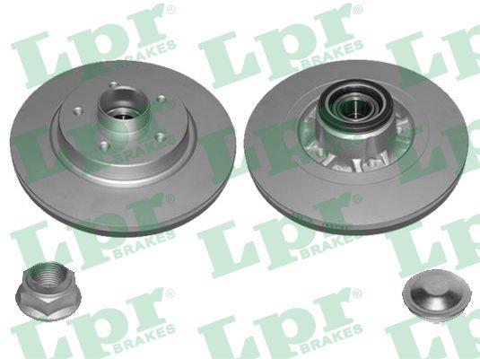 LPR R1033PRCA Rear brake disc, non-ventilated R1033PRCA