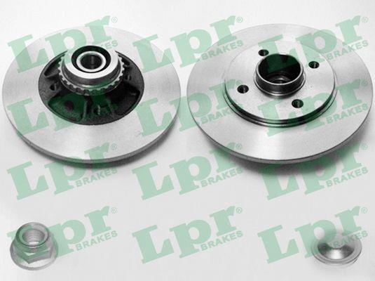LPR R1034PCA Rear brake disc, non-ventilated R1034PCA