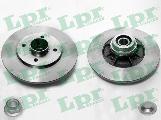 LPR R1035PCA Rear brake disc, non-ventilated R1035PCA