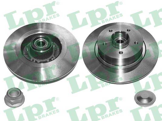 LPR R1038PCA Rear brake disc, non-ventilated R1038PCA