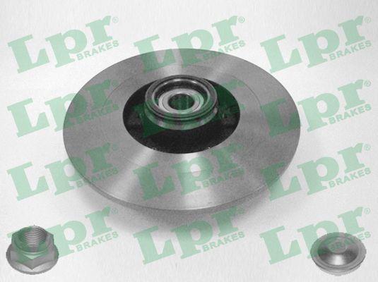 LPR R1047PCA Rear brake disc, non-ventilated R1047PCA