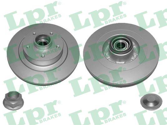 LPR R1047PRCA Rear brake disc, non-ventilated R1047PRCA