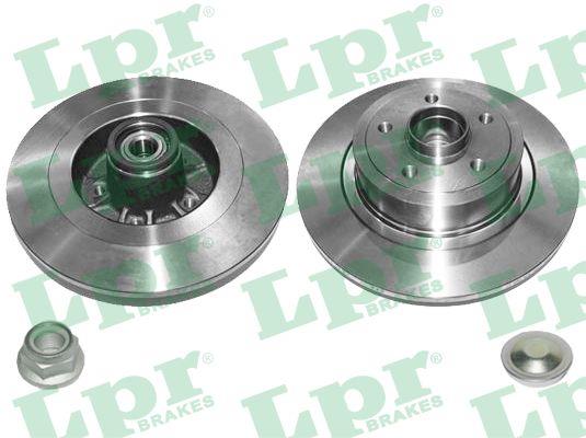 LPR R1048PCA Rear brake disc, non-ventilated R1048PCA