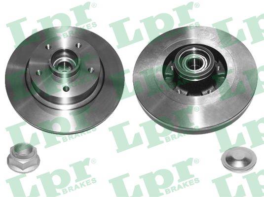 LPR R1049PCA Rear brake disc, non-ventilated R1049PCA
