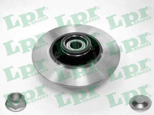 LPR R1055PCA Rear brake disc, non-ventilated R1055PCA