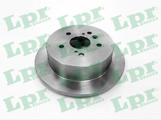 LPR T2008P Rear brake disc, non-ventilated T2008P