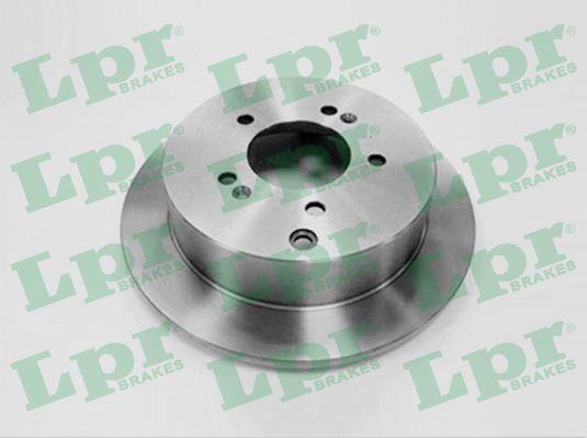 LPR T2037P Rear brake disc, non-ventilated T2037P