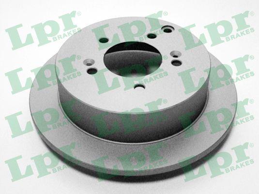 LPR T2037PR Rear brake disc, non-ventilated T2037PR