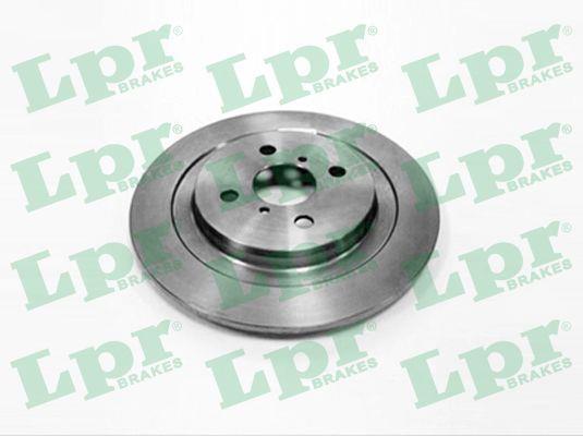 LPR T2046P Rear brake disc, non-ventilated T2046P
