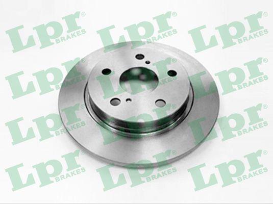 LPR T2049P Rear brake disc, non-ventilated T2049P