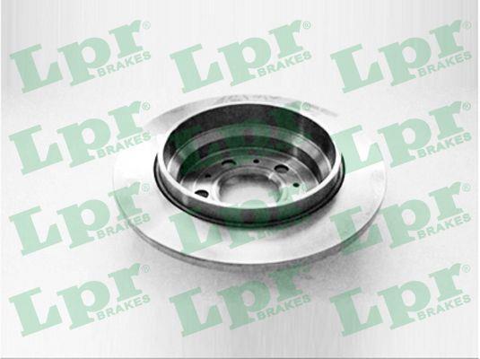 LPR V1487P Rear brake disc, non-ventilated V1487P