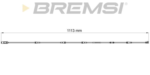 Bremsi WI0749 Warning contact, brake pad wear WI0749