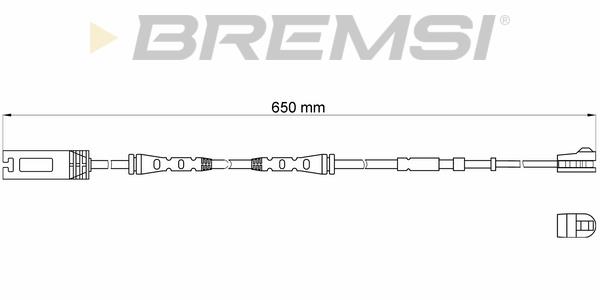 Bremsi WI0689 Warning contact, brake pad wear WI0689