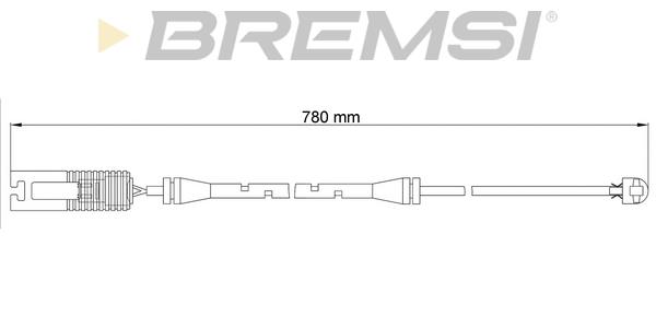 Bremsi WI0515 Warning contact, brake pad wear WI0515