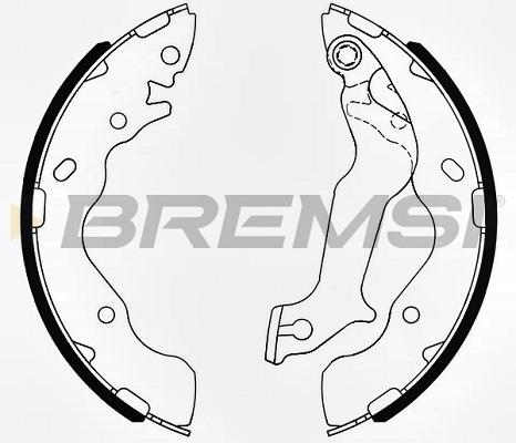 Bremsi GF0809 Brake shoe set GF0809