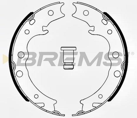 Bremsi GF0646 Parking brake shoes GF0646