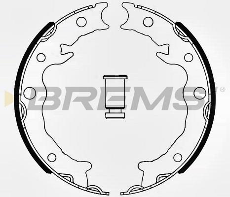 Bremsi GF0645 Parking brake shoes GF0645