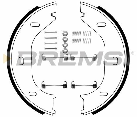 Bremsi GF0001-1 Parking brake shoes GF00011