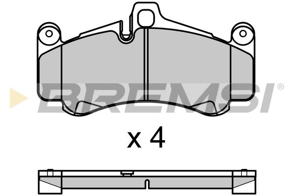 Bremsi BP3728 Front disc brake pads, set BP3728