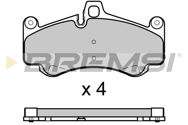 Bremsi BP3726 Front disc brake pads, set BP3726