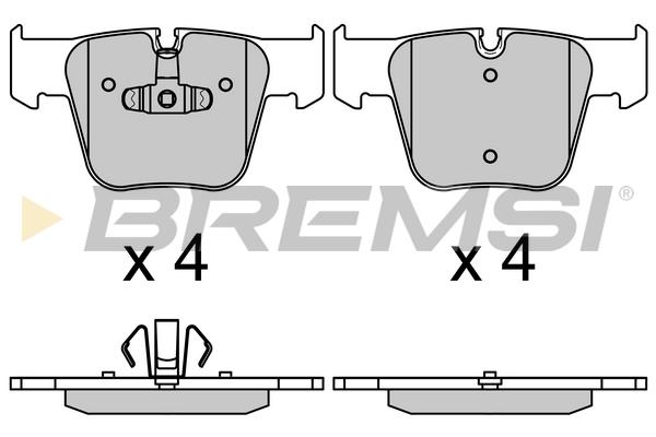 Bremsi BP3715 Front disc brake pads, set BP3715