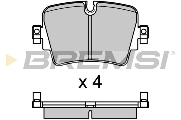 Bremsi BP3701 Rear disc brake pads, set BP3701