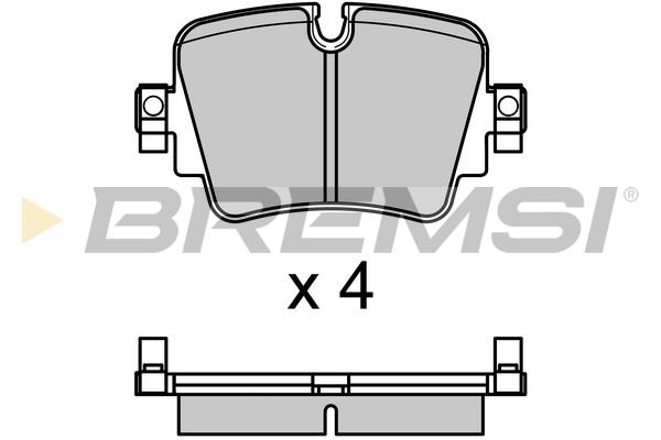 Bremsi BP3700 Rear disc brake pads, set BP3700