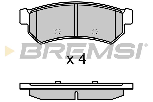 Bremsi BP3695 Front disc brake pads, set BP3695