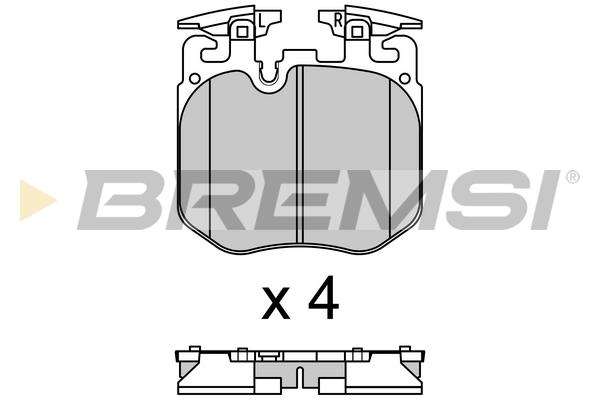 Bremsi BP3692 Front disc brake pads, set BP3692