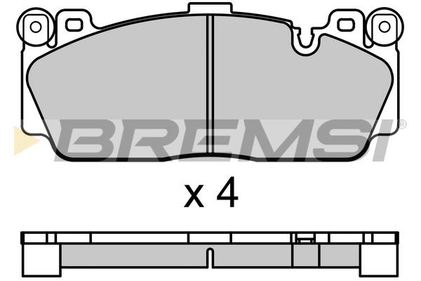 Bremsi BP3691 Front disc brake pads, set BP3691