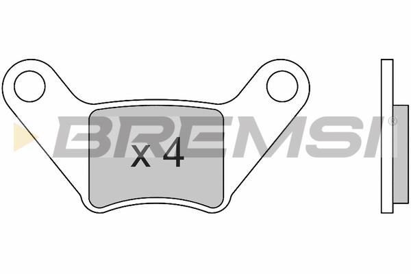 Bremsi BP3679 Rear disc brake pads, set BP3679