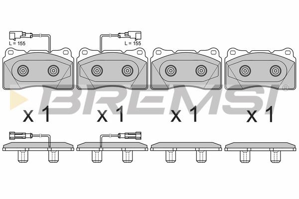 Bremsi BP3678 Brake Pad Set, disc brake BP3678