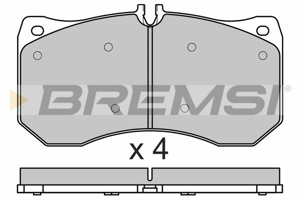 Bremsi BP3677 Brake Pad Set, disc brake BP3677