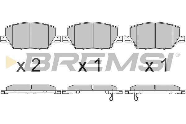 Bremsi BP3657 Brake Pad Set, disc brake BP3657
