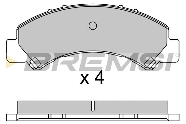 Bremsi BP3650 Brake Pad Set, disc brake BP3650