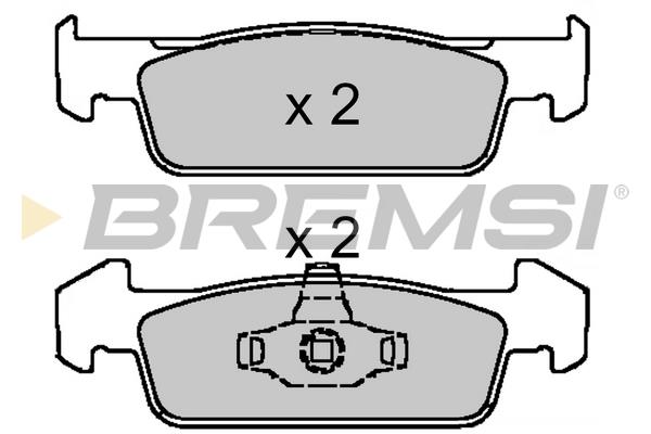 Bremsi BP3647 Brake Pad Set, disc brake BP3647