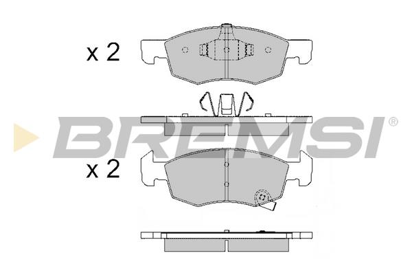 Bremsi BP3646 Brake Pad Set, disc brake BP3646