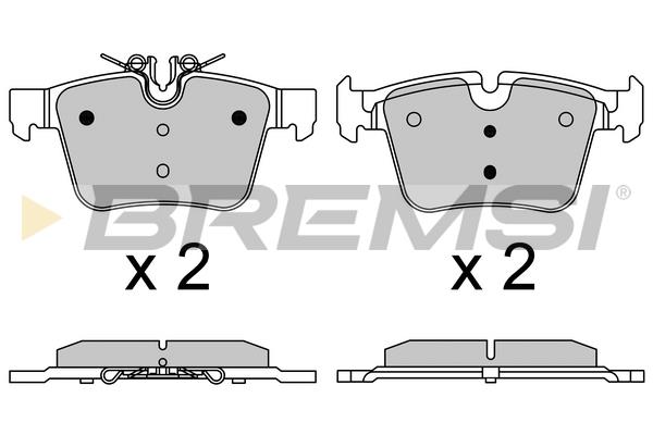 Bremsi BP3642 Brake Pad Set, disc brake BP3642