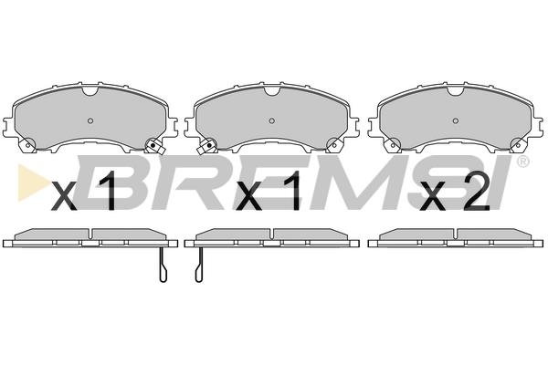 Bremsi BP3638 Brake Pad Set, disc brake BP3638