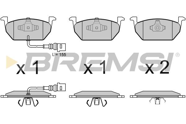 Bremsi BP3631 Brake Pad Set, disc brake BP3631