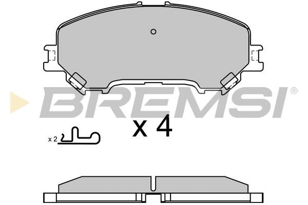 Bremsi BP3629 Brake Pad Set, disc brake BP3629