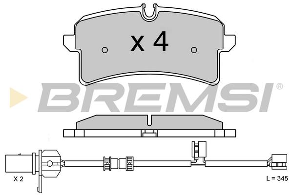 Bremsi BP3624 Brake Pad Set, disc brake BP3624