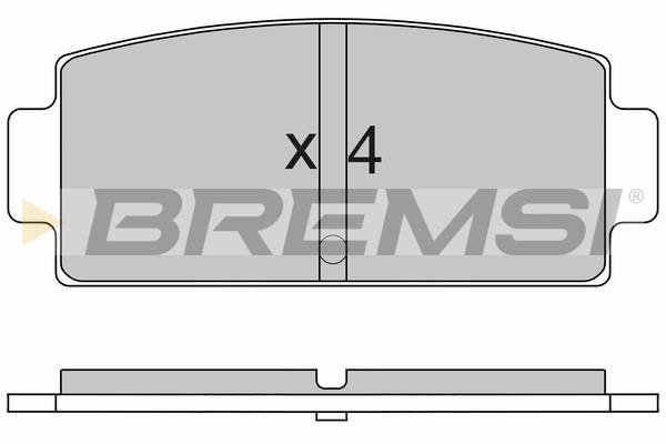 Bremsi BP3620 Rear disc brake pads, set BP3620