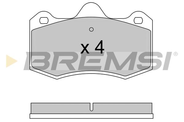 Bremsi BP3617 Brake Pad Set, disc brake BP3617